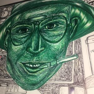 Fear and Loathing in Las Vegas Johnny Depp Drawing